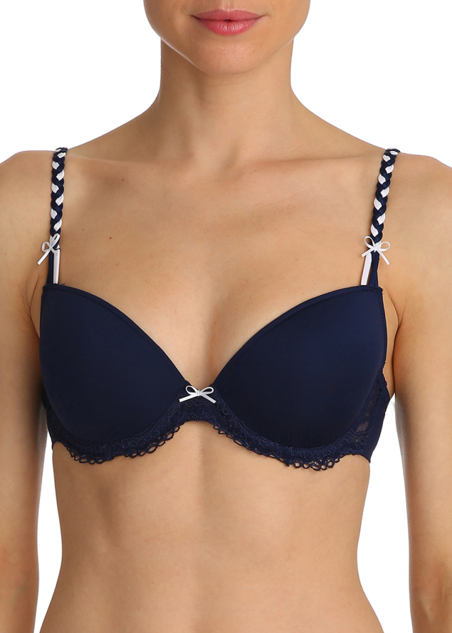 Soutien-gorge Rembourr Coup Droit Marie-Jo Bleu Saphire